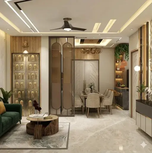 Living room with puja unit Bangalore